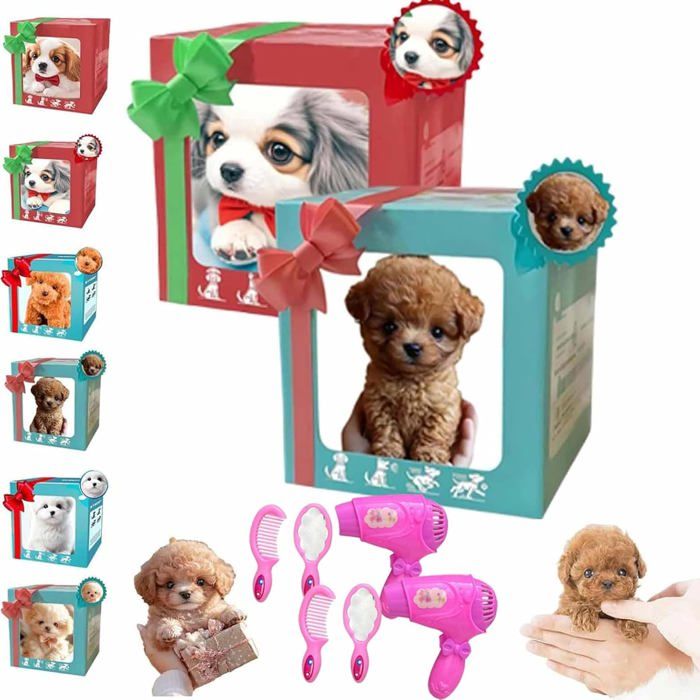 ALFOYU Lot de 2 Chiots Robots Interactifs Realistes