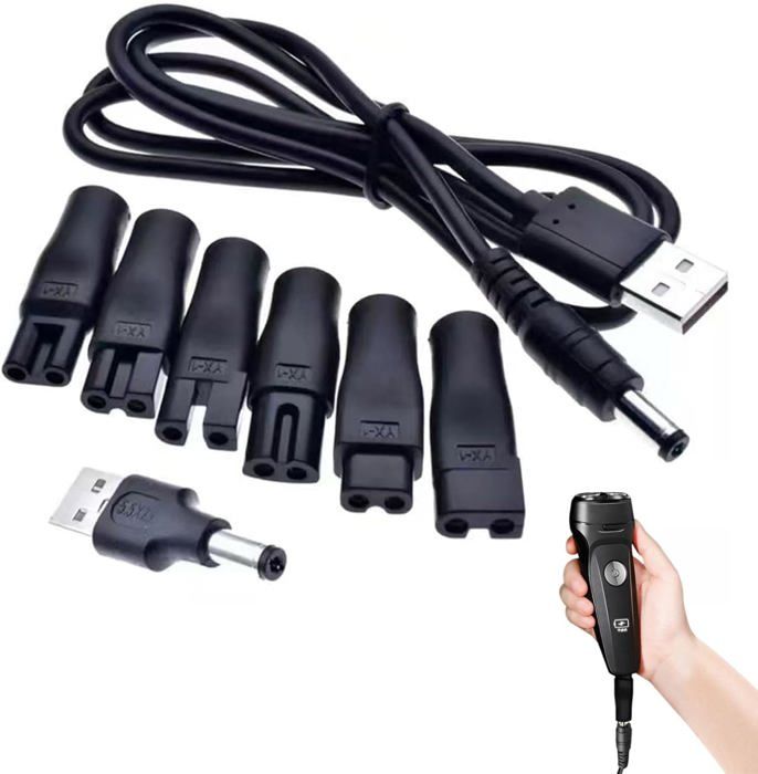 WONDERKIDS Câble dalimentation USB 5V universel pour rasoirs et tondeuses — kit chargeur