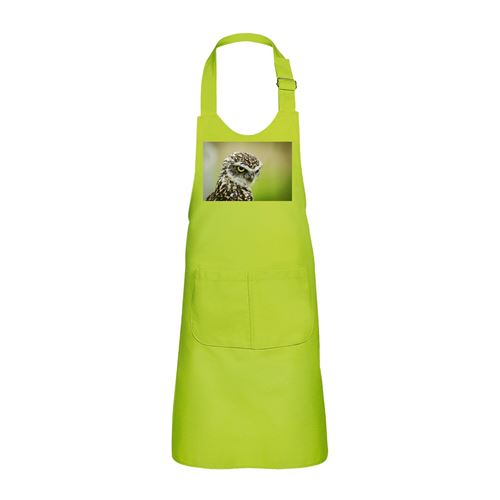 Fabulous Tablier Cuisine Enfant 2 Poches Vert Bebe Chouette - Haut de gamme
