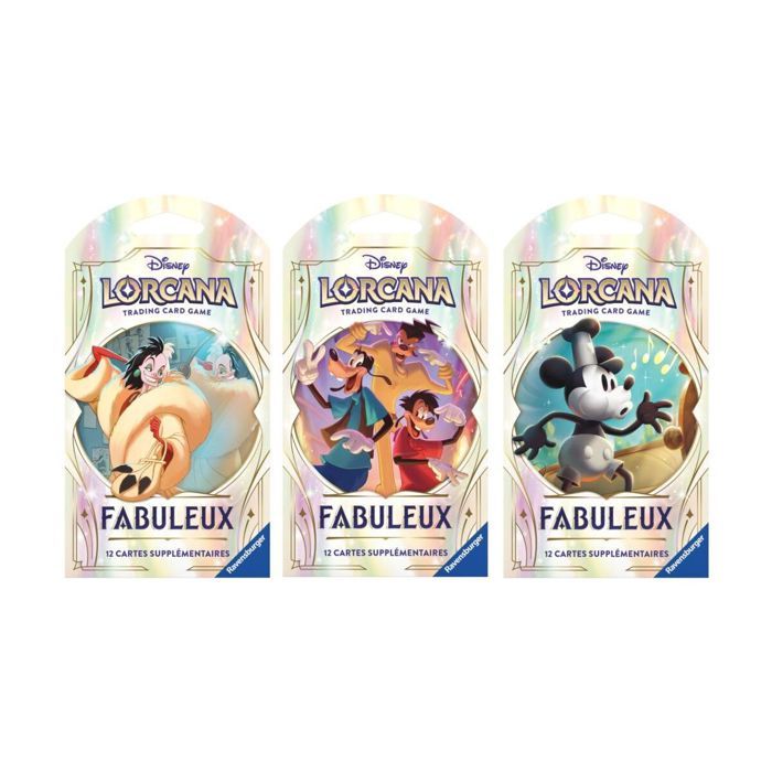 Booster - RAVENSBURGER - Disney Lorcana - 12 cartes - 8 ans - Mixte