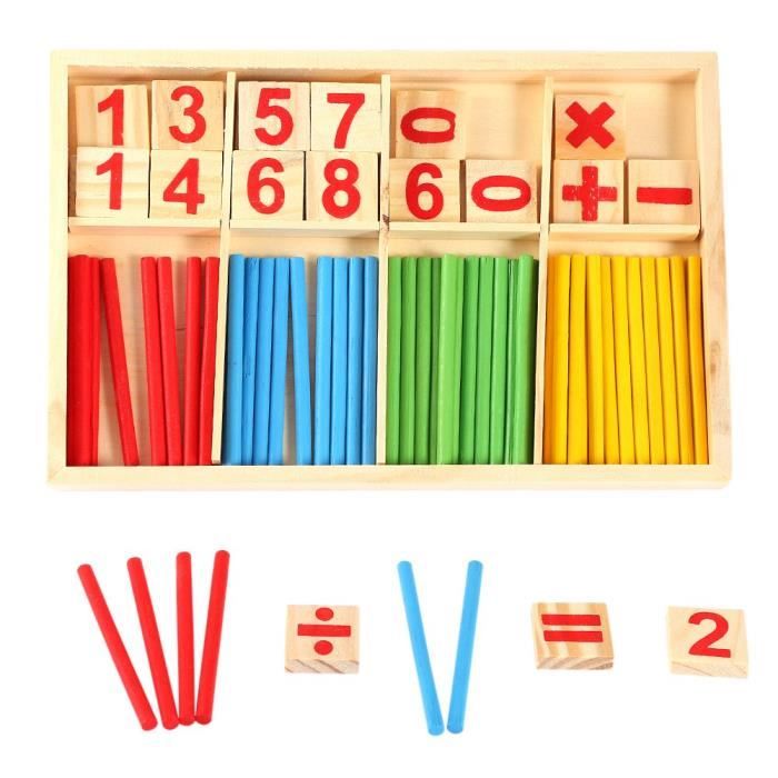 Jeu dapprentissage chiffres de bâton mathématiques jouets enfants dâge-REN