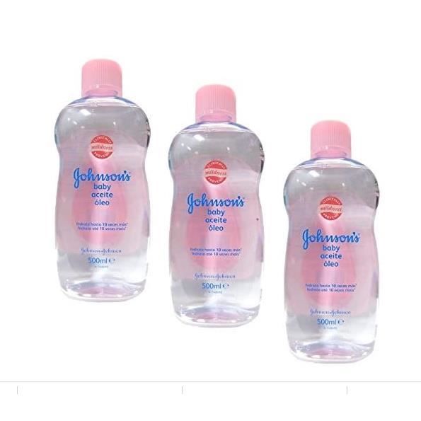 Johnsons Baby Oil 500ml lot de 3
