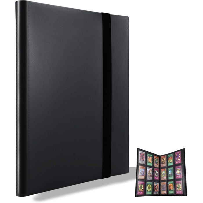 Classeur pour cartes à collectionner Porte cartes rangements pour 360 cartes Compatible avec pokemon cartes (Noir)