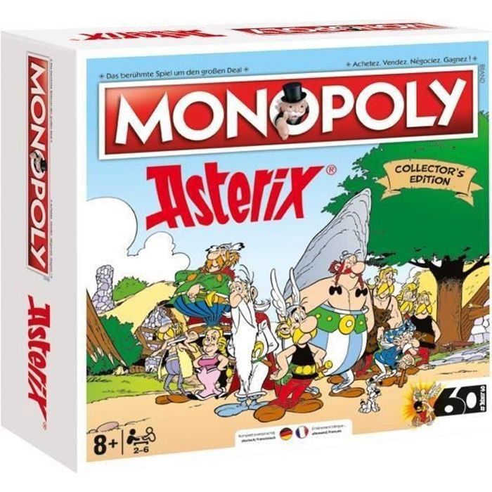 Monopoly Astérix et Obélix (Allemand / Français) – Coups gagnants – Jeu de société – 8 ans et plus – Limité à 3000 pièces