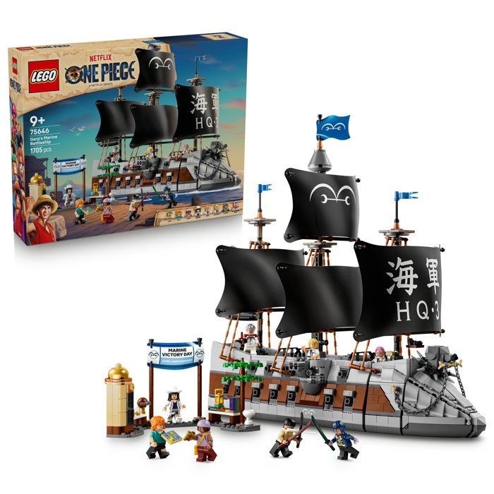 LEGO ONE PIECE 75646 Le Navire de la Marine de Garp - Jouet Bateau dès 9 ans - Décoration