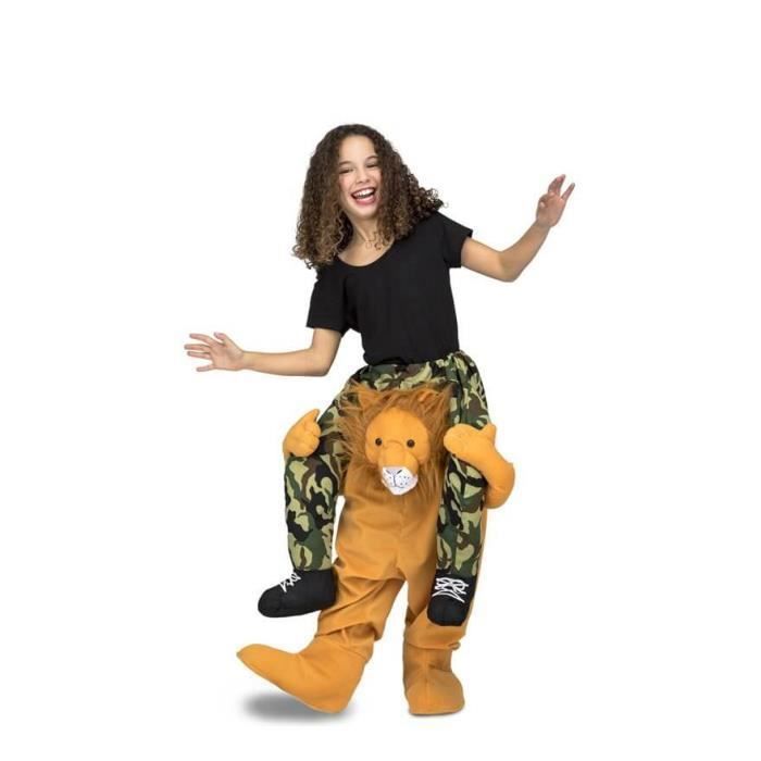 Déguisement - Lion - Au muscle - Jaune - Extérieur - 3 ans et plus