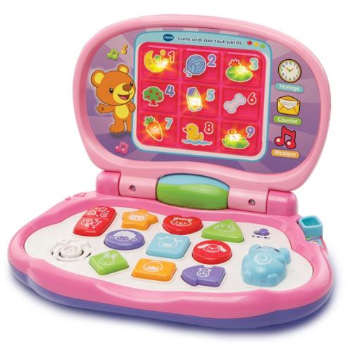 VTECH BABY - Lumi Ordi Des Tout-Petits Rose - Ordinateur Enfant