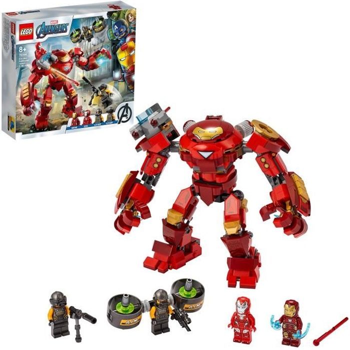 LEGO® Super Heroes 76164 Marvel Avengers Iron Man Hulkbuster contre un agent de l’A.I.M. Cadeau Enfant avec Figurines