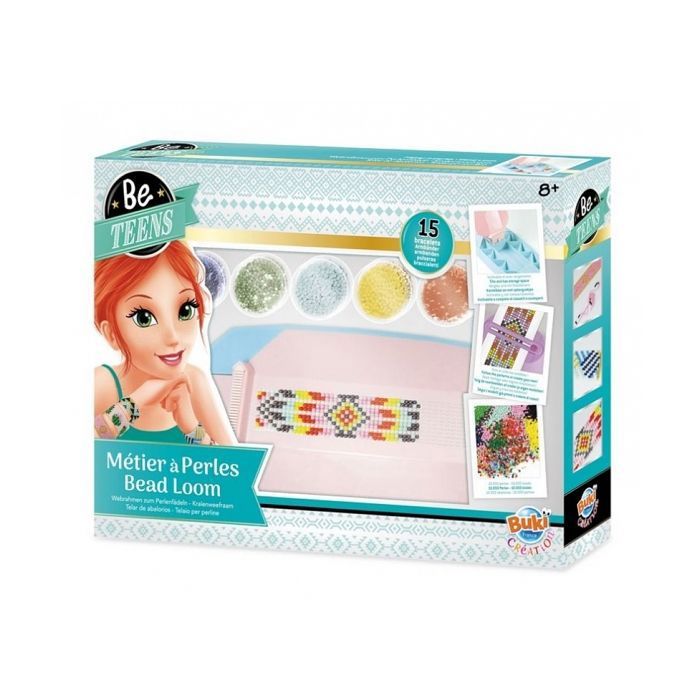 Métier à perles - Buki - 10 bracelets - 10 000 perles - 25 cartes - Dès 8 ans