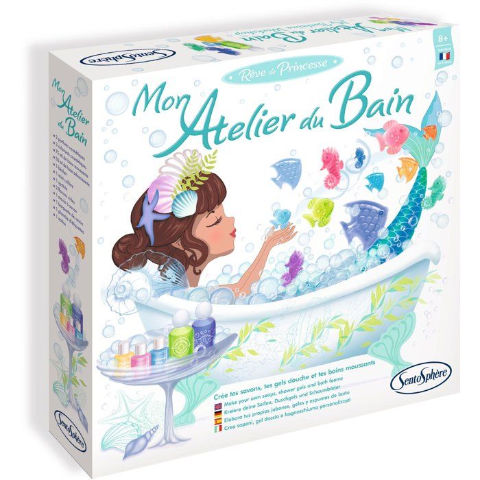 Mon atelier du Bain - SENTOSPHERE - Activités Ludiques et Educatives - Savons et bains moussants - Dès 8 ans