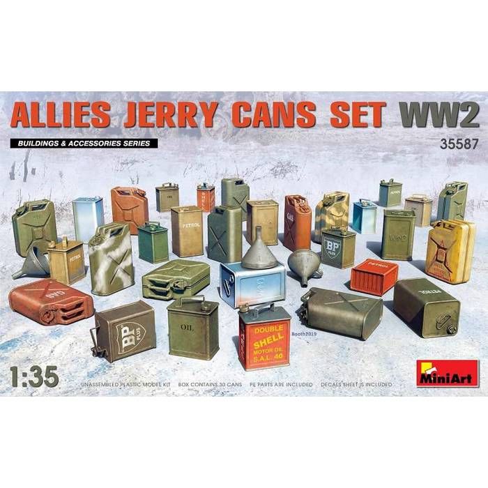MiniArt - Maquette Diorama Allies Jerry Cans Set Ww2 miniart35587 1:35  Maquette Char Promo - Ref : 9208