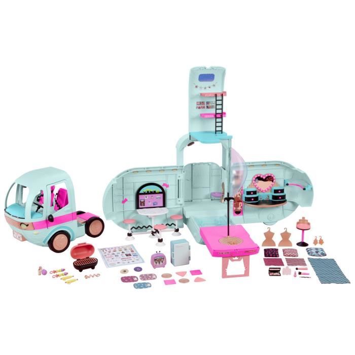 Camping-car L.O.L. Surprise OMG Glamper avec plus de 50 surprises - Bleu Turquoise