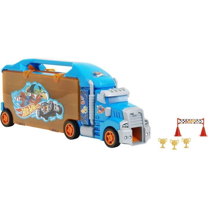 Grand camion de transport de véhicules miniatures - KLEIN - 2474 - Hot Wheels avec accessoires - Dès 3 ans