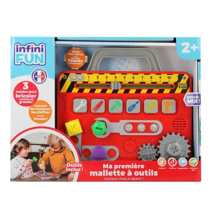 Mallette à Outils - KD - Ma Première Mallette à Outils - 6 activités et 3 modes de jeux pour samuser en sécurité