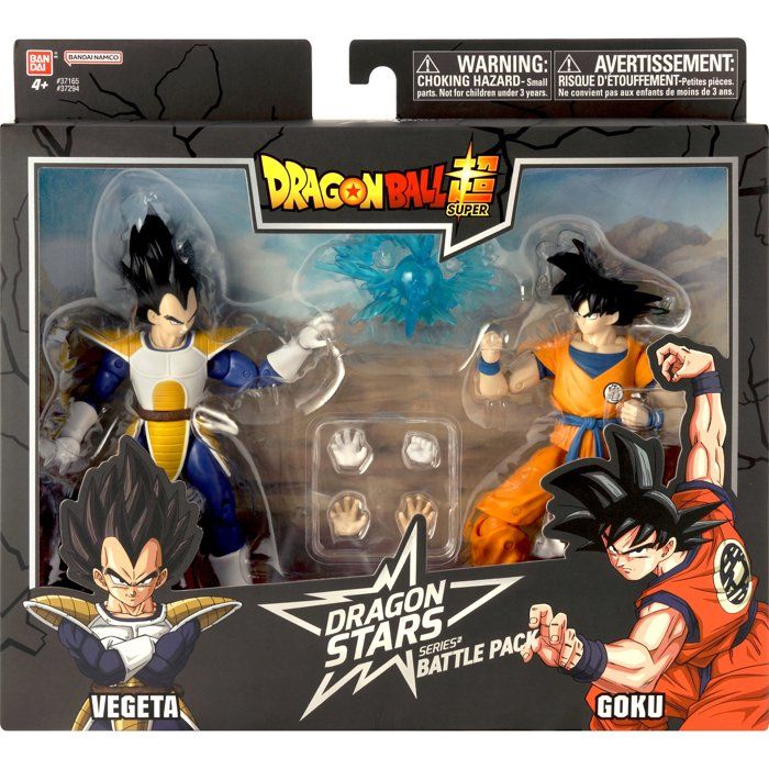 Figurines Dragon Stars 17cm - BANDAI - Dragon Ball Super - Battle Pack - Goku vs Vegeta - Pack de 2 figurines Collection Vegeta Goku