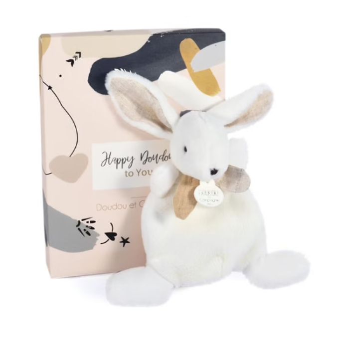 Doudou - Doudou et compagnie - Happy Wild - Blanc - Mixte - 17 cm