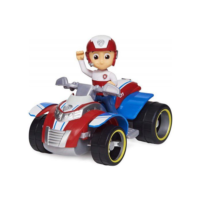 Pat Patrouille : Ryder Avec Son Quad Avec Roue Qui Tourne - Figurine Et Vehicule - Personnage Paw Patrol
