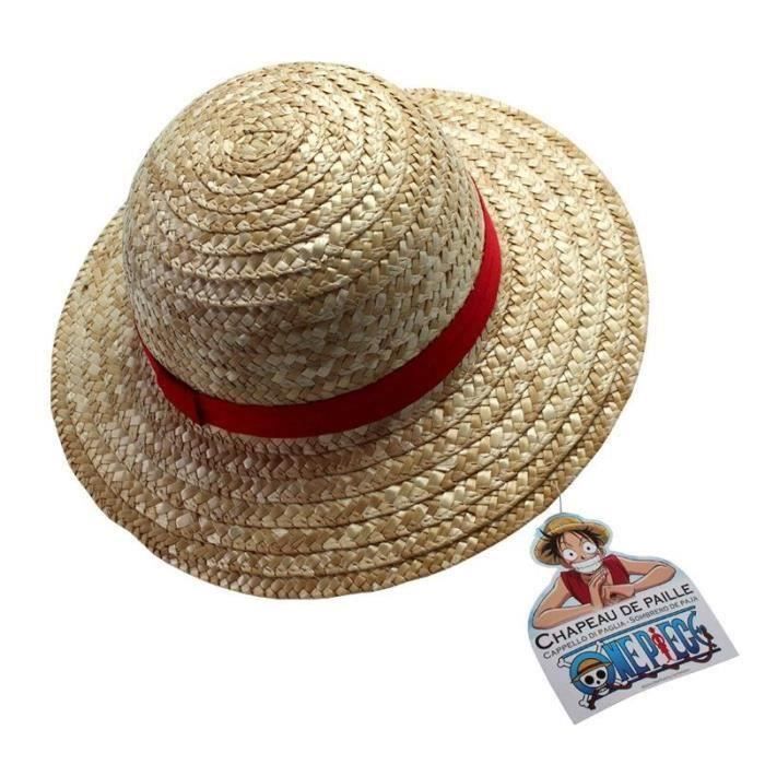 Chapeau Paille Luffy - ONE PIECE - Taille Adulte - Accessoire - Garçon et Fille