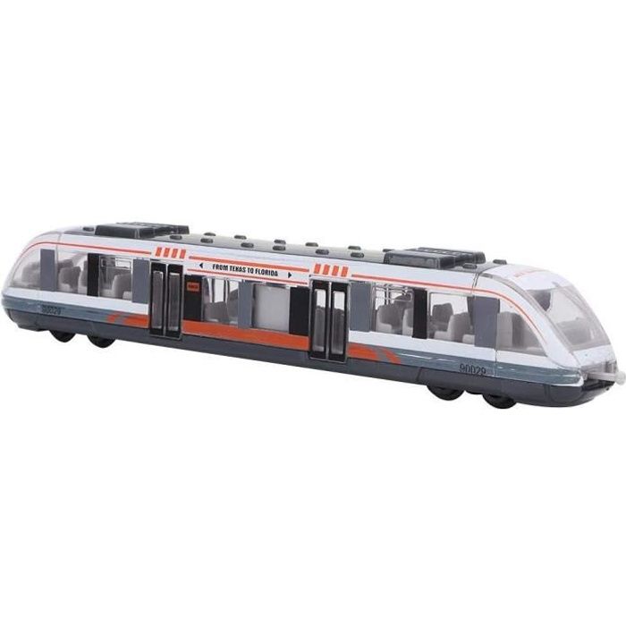 Train Jouet Simulation Métro Modèle Alliage Coulissant Moulé Sous Pression En Métal Véhicules Éducation Jouet Cognitif (Blanc)