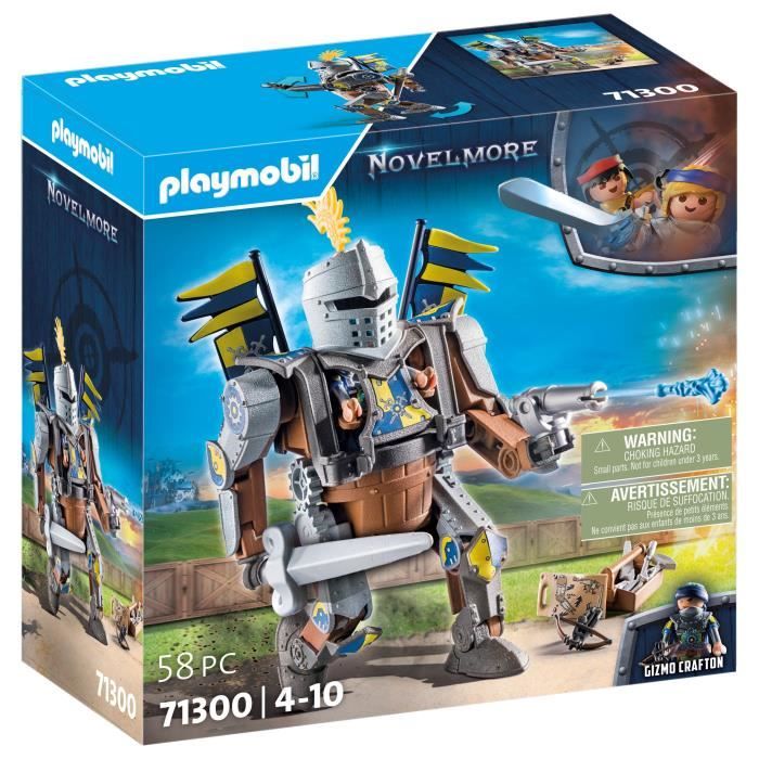 PLAYMOBIL 71300 Géant de combat Novelmore Novelmore bras et jambes mobiles 58 pièces Dès 4 ans