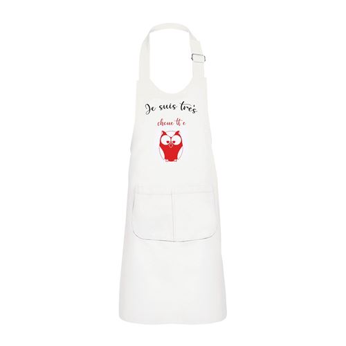 Fabulous Tablier Cuisine Enfant 2 Poches Blanc Je Suis Tres Chouette - Haut de gamme