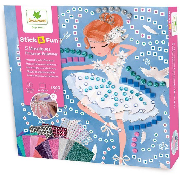 Mosaïques - SYCOMORE - StickN Fun - Princesses ballerine - Dès 5 ans