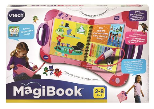 VTech MagiBook Starter Pack Rose Livre Interactif