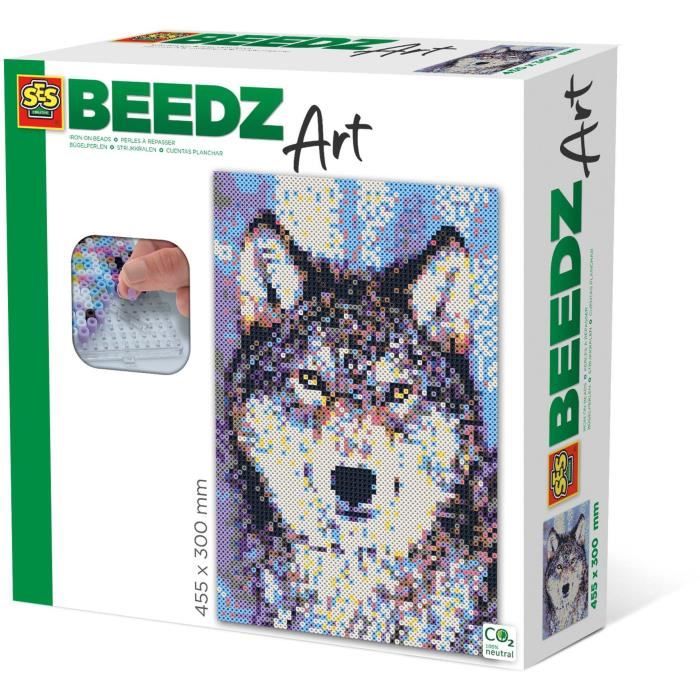 Jouet créatif - SES CREATIVE - Loup Perles à Repasser - Couleurs vives - A partir de 8 ans