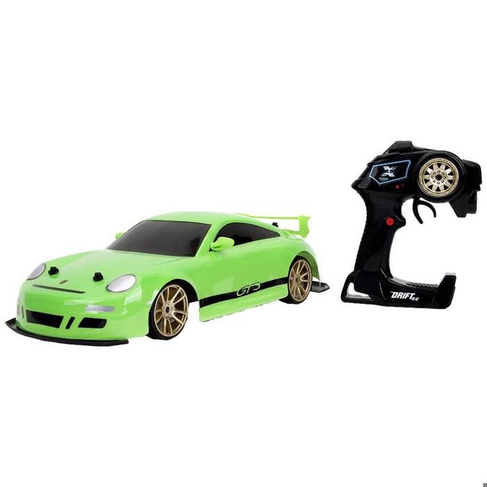 Voiture de course - JADA TOYS - Porsche 911 - Drift 1:10 - RC électrique - 4WD - Vert