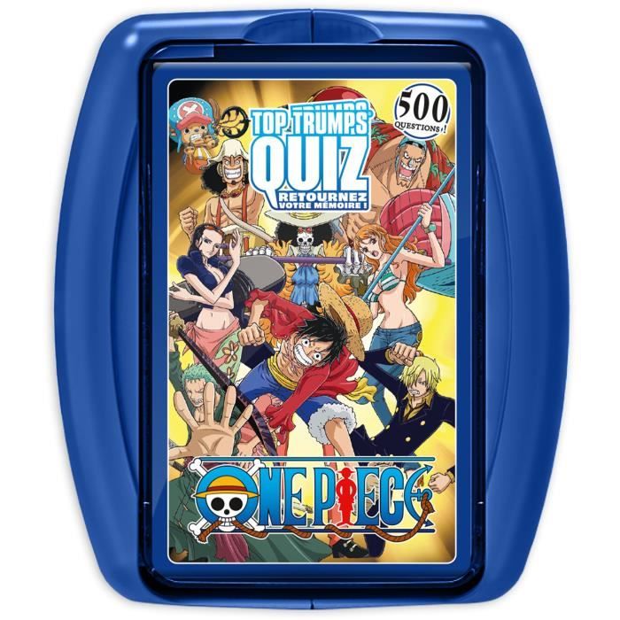 Quiz One Piece - Jeu de quiz - WINNING MOVES - Quiz illustré sur lunivers One Piece avec 500 questions.