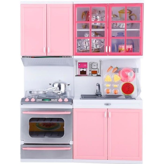 Jeu de rôle Mini Cuisine pour Enfants - SURENHAP - rose - Plastique - 24.5x32.5x8cm