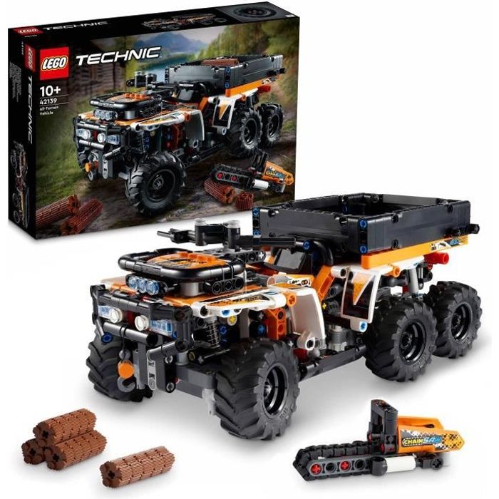 LEGO 42139 Technic Le Véhicule Tout-Terrain Jouet de Quad Maquette à 6 Roues avec Tronçonneuse pour Enfants Dès 10 Ans