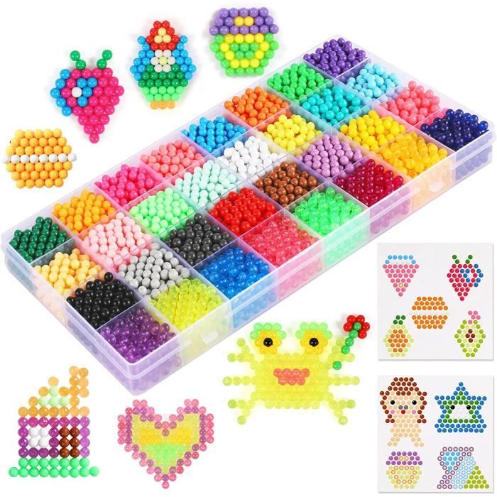 Jouets Éducatifs - Recharge Perles Magiques - 3200pcs - 32 Couleurs - Pour Enfants à Partir de 3 Ans