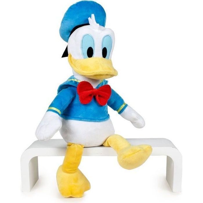 Peluche - Disney - Donald - 40 cm - Bleu/Jaune/Blanc - Officielle - Mickey Mouse