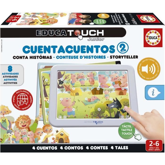 Jeu éducatif - EDUCA - Touch Junior - Conteuse d’Histoires 2 - 4 histoires - 8 activités éducatives