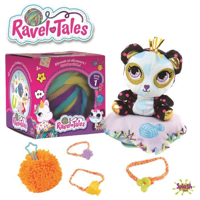Loisir créatif - SPLASH TOYS - Ravel Tales - Boule de Laine et Peluche Surprise à Personnaliser - Enfant - Mixte