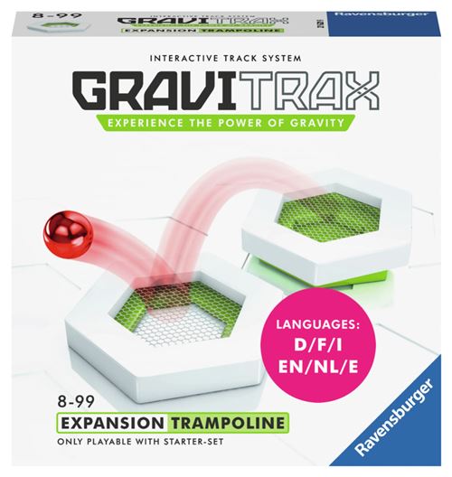 GraviTrax Bloc d'action Trampoline - Jeu de construction STEM - Circuit de billes créatif - Ravensburger- dès 8 ans
