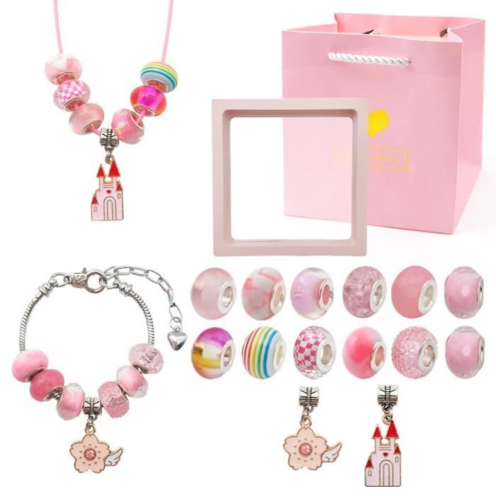 Cadeau Fille 5 -12 Ans Jouet FilleKit de fabrication de braceletKits Bijoux et Perles pour Enfants Bijoux Enfants Fille04
