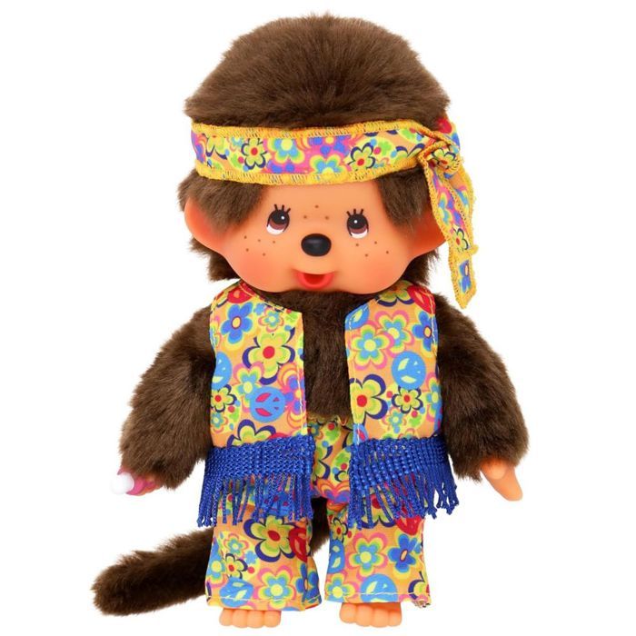Garçon Hippie avec Bandeau  20 cm  Monchhichi  Poupée