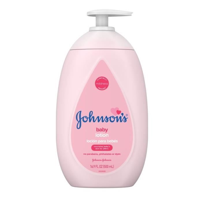 Lotion pour Bébé - JOHNSONS BABY - 500ml - Hypoallergénique - Nourrit la peau - Hydratation 24h
