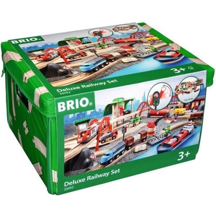 Circuit de Chemin de Fer Deluxe BRIO World - Ravensburger - 87 pièces - Dès 3 ans