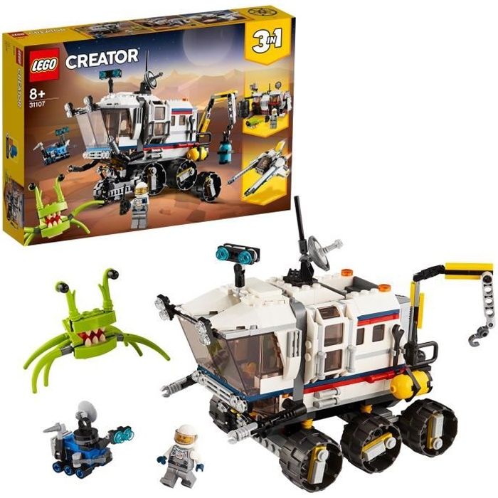 LEGO® Creator 31107 L’explorateur spatial Jouet de Construction pour Enfants Figurine Extraterrestre Robot Astronaute