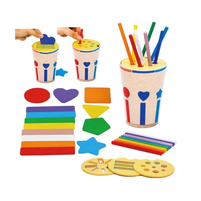 Jouet 1 2 3 Ans Jeu de Tri des Couleurs Jeu Enfant 2 Ans Montessori 3 Ans Motricité FineApprendre Les CouleursJouets