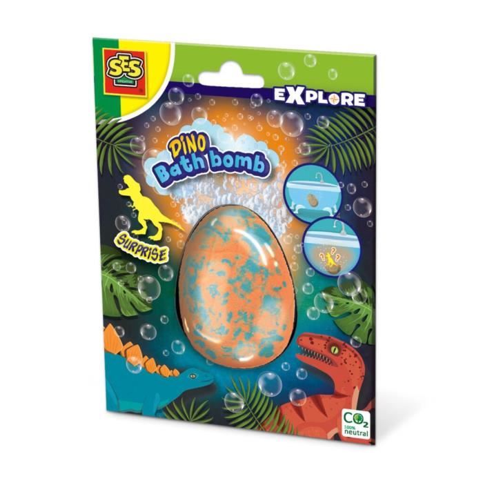 Bombe de bain - SES CREATIVE - Dinosaure Surprise - 160g - 4 figurines - Mixte