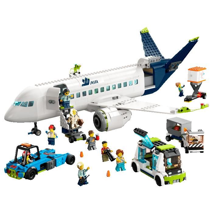 LEGO city 60367 L’avion de ligne Cadeaux Jouets Objets de collection 7+