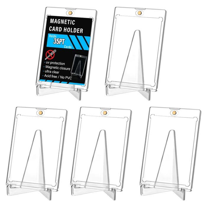 Etuis Magnétiques pour Cartes à Collectionner 5PCS Etuis Magnétiques pour Cartes à Collectionner 35PT Toploader Etui avec Protection