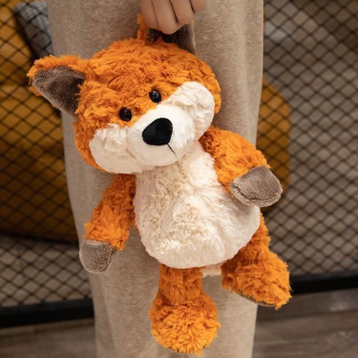 Peluche Renard Roux Doux Moelleux 35cm Qualite Premium - Cadeau Adulte Adolescent Enfant Bébé Doudou Poupée Jouet