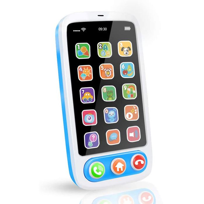Téléphone pour bébé jouet portable avec lumières et musique jouets éducatifs pour léveil précoce jouets sensoriels pour