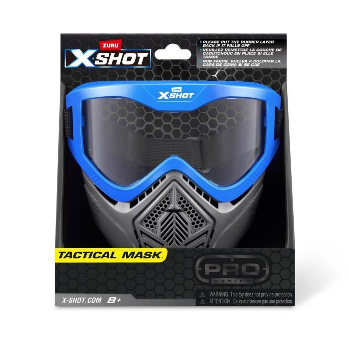 ZURU X-SHOT Excel Blue Mask masque ajustable avec ventilation