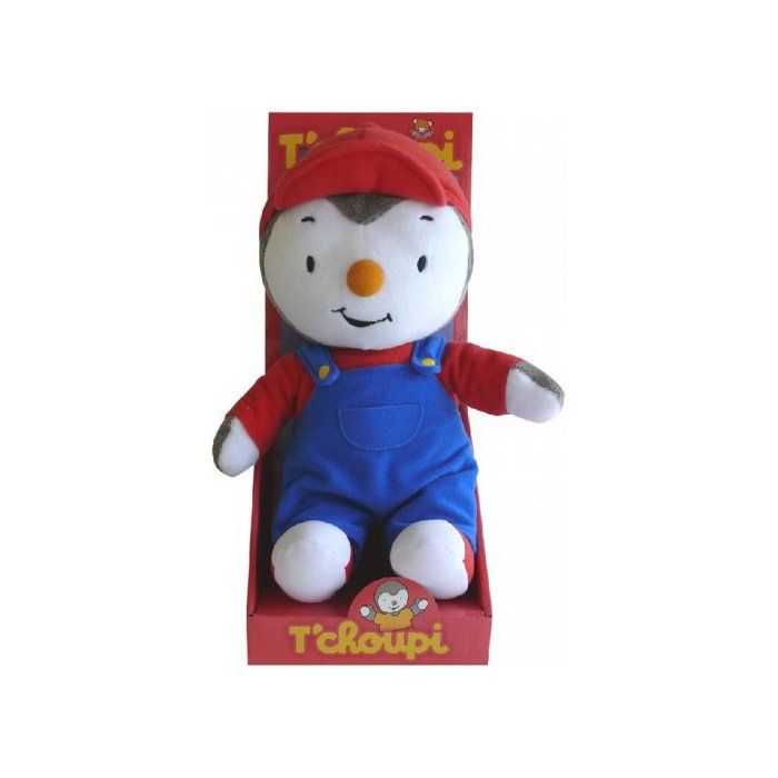 Peluche Licence - TChoupi Avec Casquette - 30 Cm - Doudou Enfant